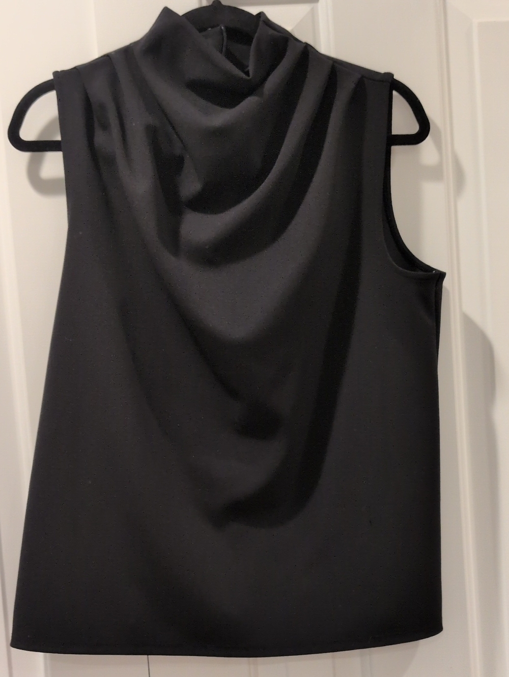 Express Black Sleeveless Cowl Neck Top